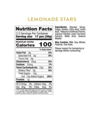 Lemonade Stars Candy Gummies, 3 Pack