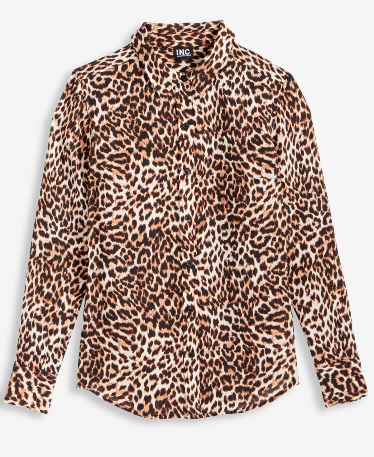 Inc International Concepts Women's Leopard-print Shirt, Macy's Exclusive In Animal Print