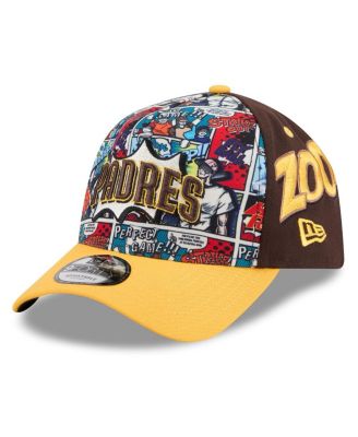 New Era - Men's Brown/Gold San Diego Padres 2025 MLB Diamond Hero Edition A-Frame 9FORTY Adjustable Hat