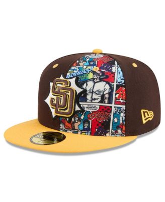 New Era - Men's Brown/Gold San Diego Padres 2025 MLB Diamond Hero Edition 59FIFTY Fitted Hat