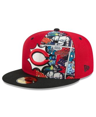 New Era - Men's Red/Black Cincinnati Reds 2025 MLB Diamond Hero Edition 59FIFTY Fitted Hat