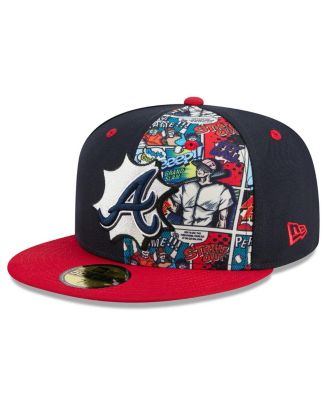 New Era - Men's Navy/Red Atlanta Braves 2025 MLB Diamond Hero Edition 59FIFTY Fitted Hat