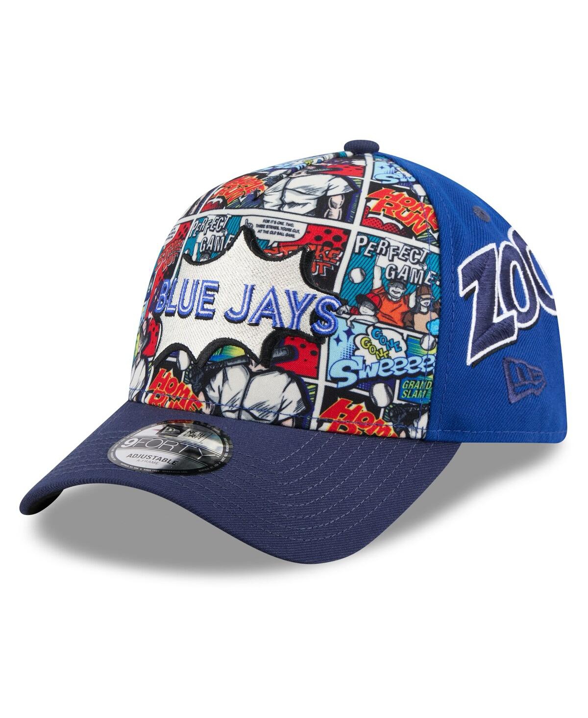 New Era Big Boys And Girls Royal/navy Toronto Blue Jays 2025 Mlb Diamond Hero Edition A-frame 9forty Adjusta In Blue