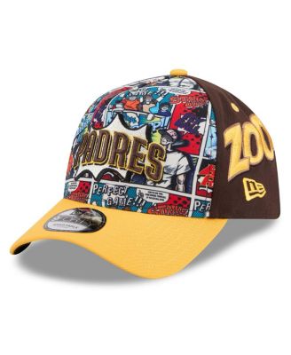 New Era - Big Boys and Girls Brown/Gold San Diego Padres 2025 MLB Diamond Hero Edition A-Frame 9FORTY Adjustable Hat