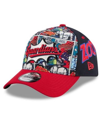 New Era - Big Boys and Girls Navy/Red Cleveland Guardians 2025 MLB Diamond Hero Edition A-Frame 9FORTY Adjustable Hat