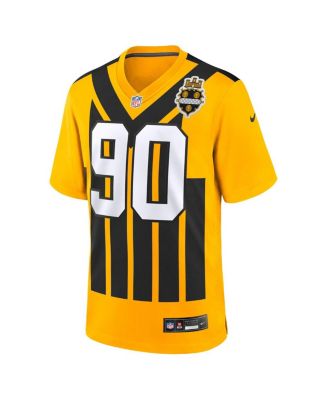 Big Boys and Girls T.J. Watt Gold Pittsburgh Steelers Alternate 1933 Throwback Game Jersey