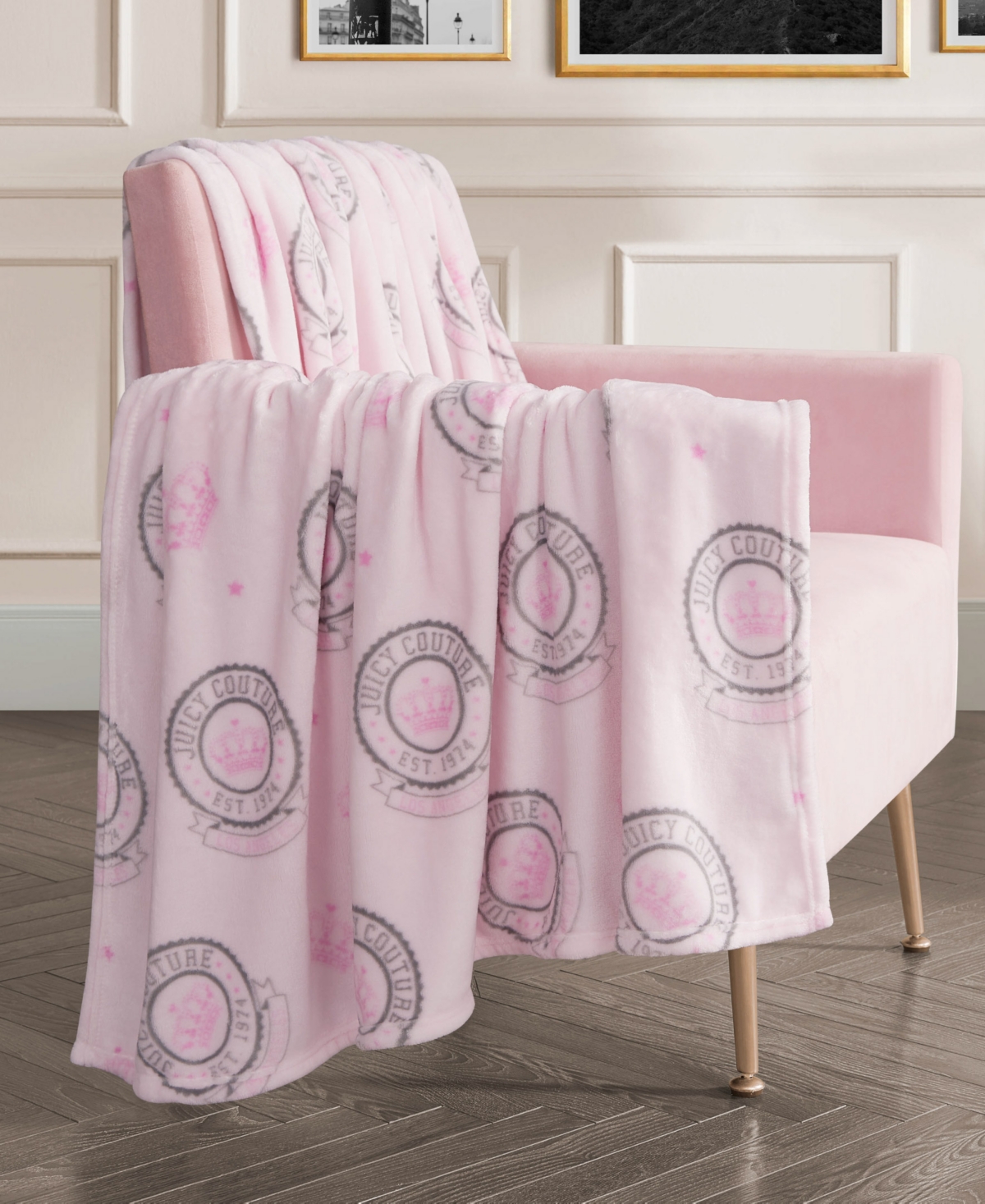 Juicy Couture Plush Throw, 50" X 70"