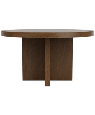 Furniture - Davie Cracked Oak 54" Round Table