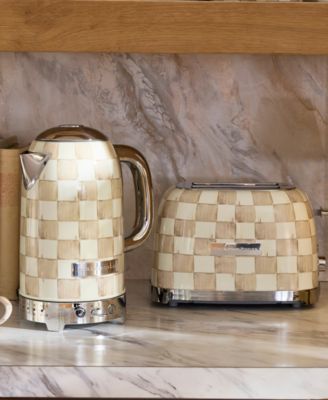 Mocha Check Electric Kettle