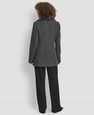 Women's Double-Breasted Bibbed Collared Coat
