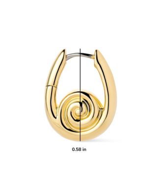 Gold Statement Earrings - Ariel Hoops