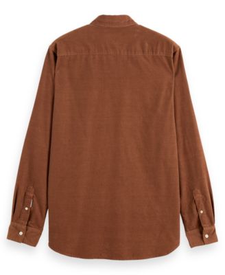 Men's Regular Fit Chest Embroidered Shirt