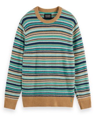 Men's Striped Long Sleeve Sweater