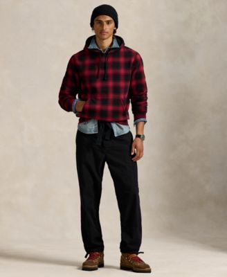 Men's Plaid Long-Sleeve Hoodie