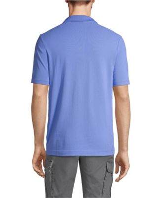 Men's Short Sleeve Basic Mesh Polo Shirt