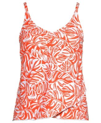 Plus Size Tulip Hem Tankini Top