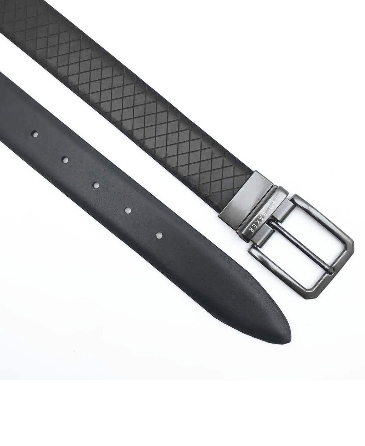 Ted Baker Men's Embossed Reversible Leather Belt