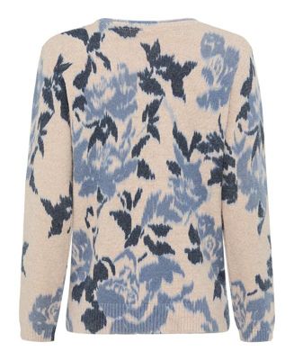 Women's Abstract Floral Sweater