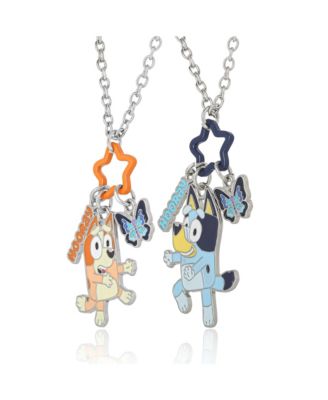 and Bingo BFF Pendant Necklace Set with Star and Charm Tags - 2 Piece Jewelry Gift