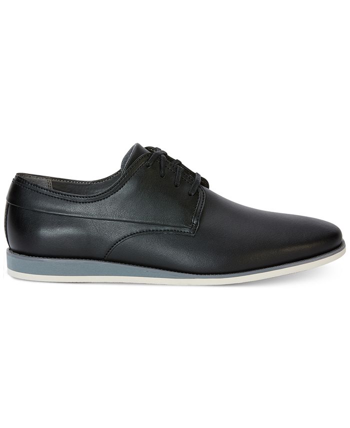 calvin klein men's kellen textured leather oxfords