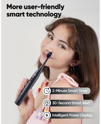 DY156 Electric Toothbrush Replacement Heads, 3 Packs (Purple)