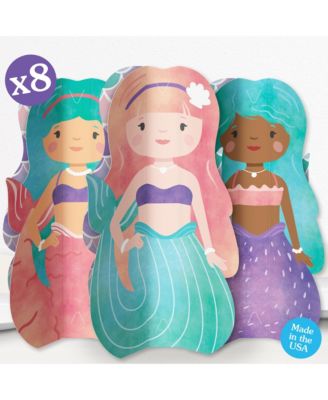 Freestanding 3D Mermaid Centerpiece Table Decorations - 8 Count