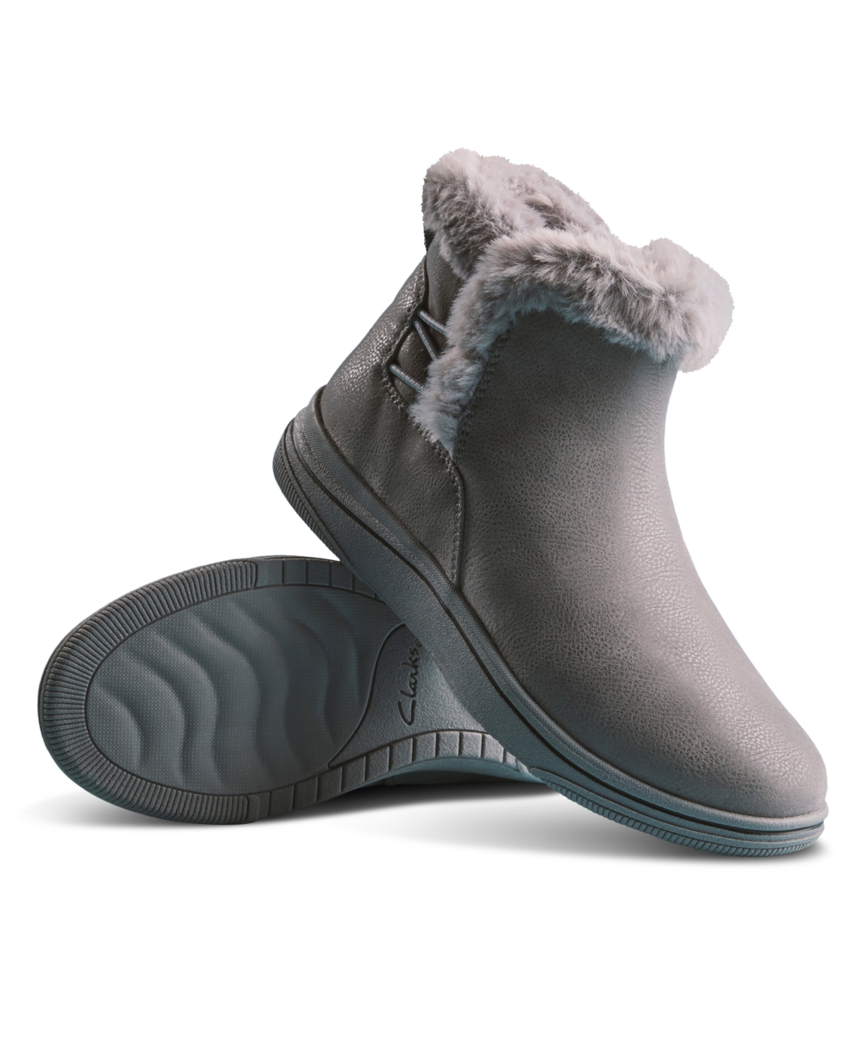 Clarks Breeze Fur In Gray