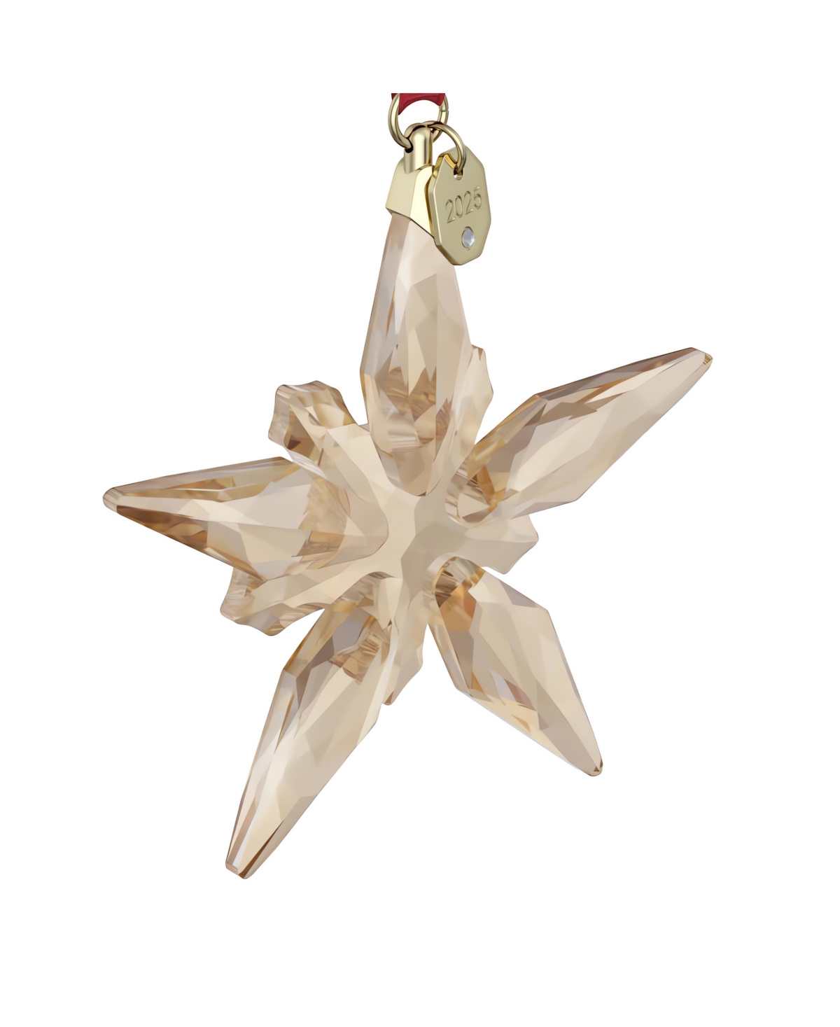Swarovski 2025 Annual Edition Festive Crystal Snowflake Ornament In Gold