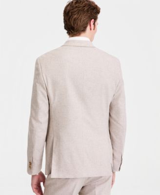 Men's Check Slim-Fit Techni-Cole Suit Separates Jacket