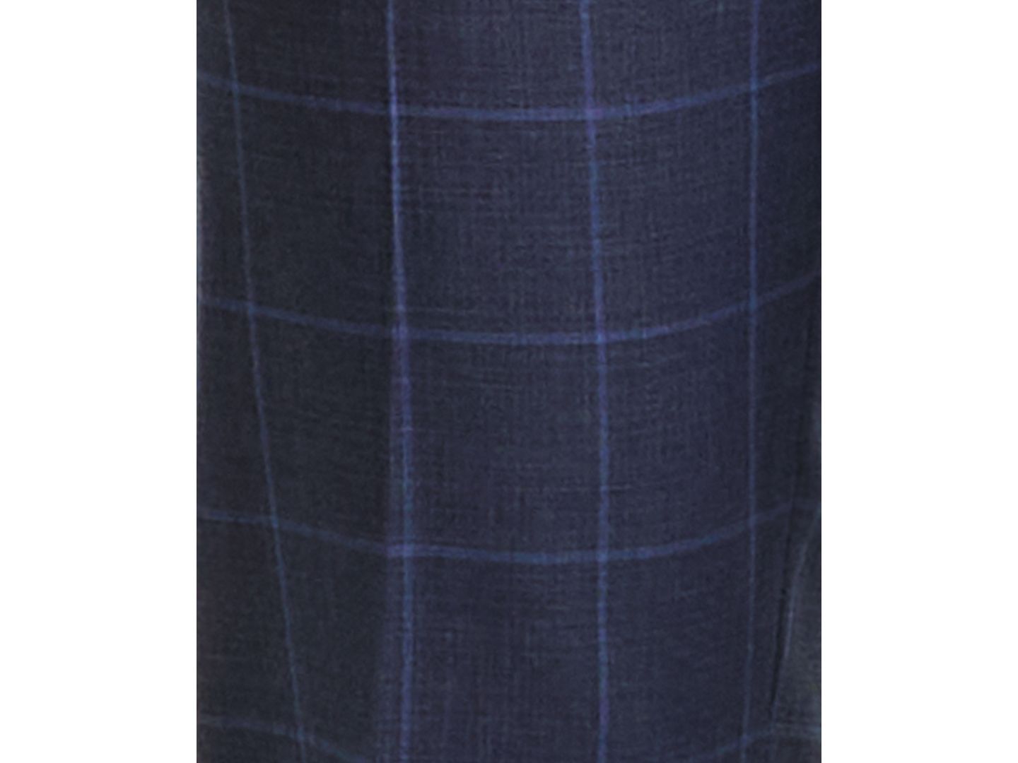 Мужские брюки Kenneth Cole Reaction Windowpane Slim-Fit Techni-Cole Suit Separate, цвет: Тёмно-синий / Синий — фото 7