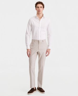 Men's Check Slim-Fit Suit Separate Pants