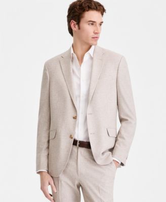 Men's Check Slim-Fit Techni-Cole Suit Separates