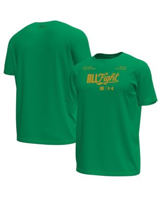Under Armour - Men's Kelly Green Notre Dame Fighting Irish All Fight Tech Stretch T-Shirt
