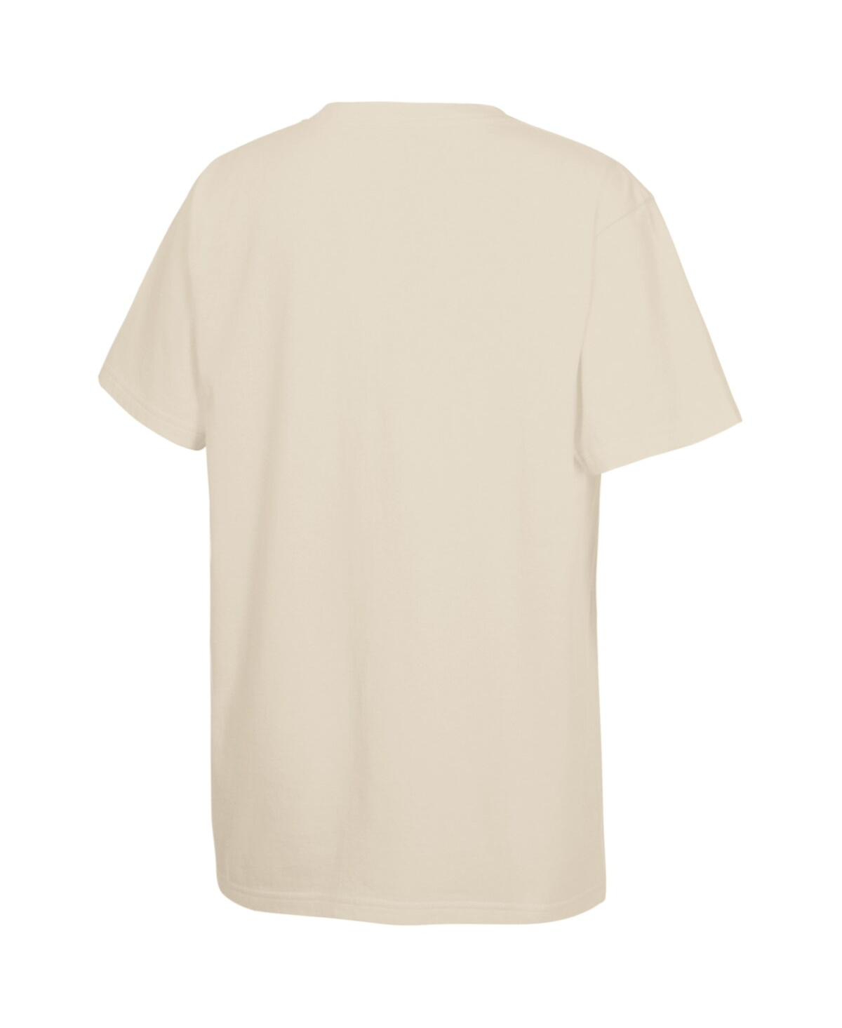 Mitchell & Ness Mitchell Ness Big Boys And Girls Cream Tampa Bay Buccaneers Captain Fear Mascot T-shirt In Neutral