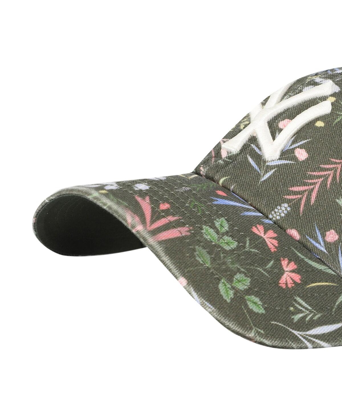 47 Brand Women's Olive New York Yankees Moss Verbena Clean Up Adjustable Hat In Green