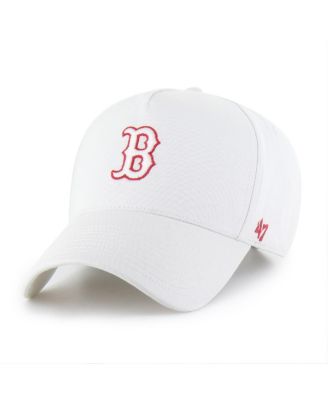 Men's White Boston Red Sox Foundational Pinch Offside Adjustable Hat