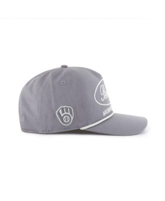 Men's Gray Milwaukee Brewers Foundational Hitch Adjustable Hat