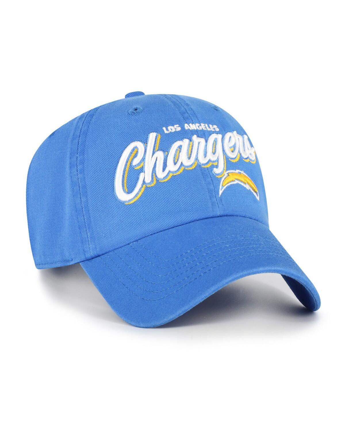 47 Brand Women's Powder Blue Los Angeles Chargers Ariana Clean Up Adjustable Hat In Blue