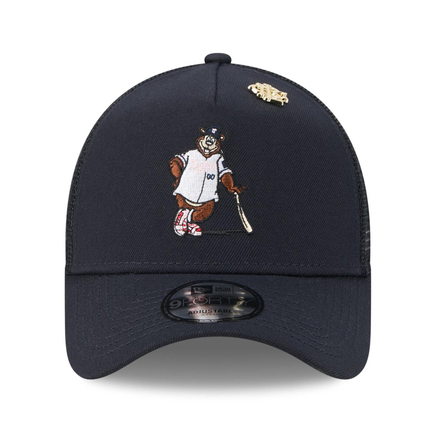 Мужская кепка New Era Navy Minnesota Twins 2025 Big League Chew A-Frame 9FORTY Adjustable Trucker Hat — фото 4