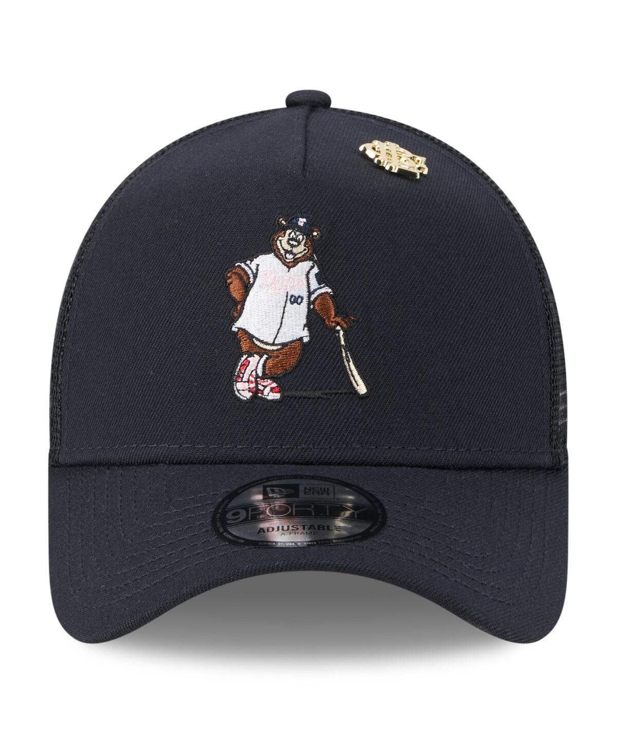 New Era Men's Navy Minnesota Twins 2025 Big League Chew A-frame 9forty Adjustable Trucker Hat In Blue