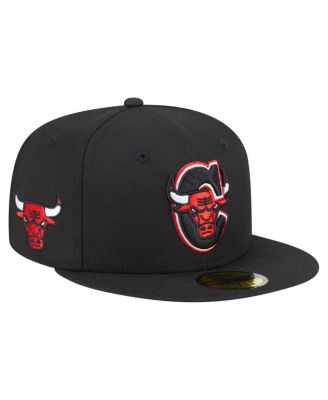 New Era - Men's Black Chicago Bulls Deceptor 59FIFTY Fitted Hat