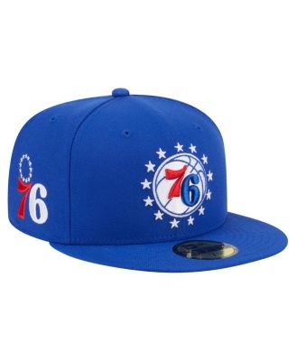 New Era - Men's Royal Philadelphia 76ers Deceptor 59FIFTY Fitted Hat