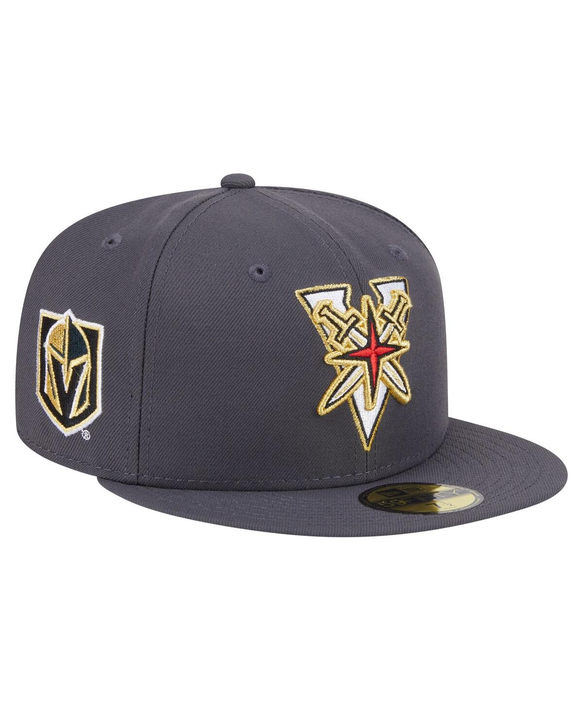 New Era Men's Black Vegas Golden Knights Deceptor 59FIFTY Fitted Hat