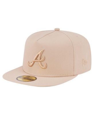 New Era - Men's Light Beige Atlanta Braves Color Pack A-Frame 59FIFTY Fitted Hat