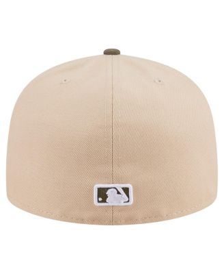 Men's Light Beige/Olive Pittsburgh Pirates Two-Tone Color Pack A-Frame 59FIFTY Fitted Hat