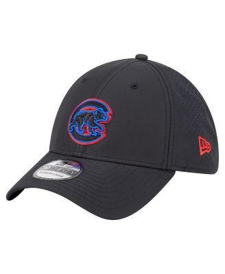 New Era - Men's Black Chicago Cubs Night 39THIRTY Flex Hat