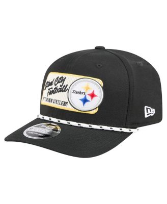 New Era - Men's Black Pittsburgh Steelers Chant 9SEVENTY Stretch snap Hat