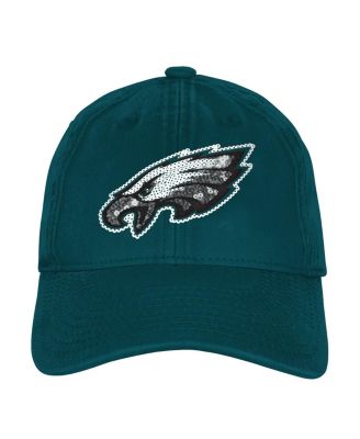 Big Girls Midnight Green Philadelphia Eagles Gridiron Adjustable Hat