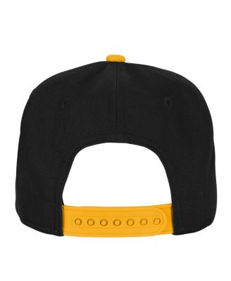 Big Boys and Girls Black Pittsburgh Steelers Essentials Adjustable Hat