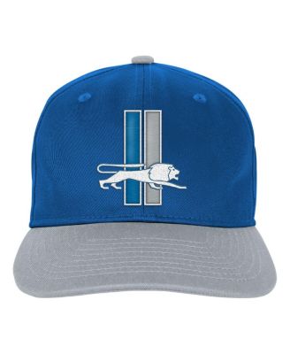 Big Boys and Girls Blue Detroit Lions True Retro Adjustable Hat